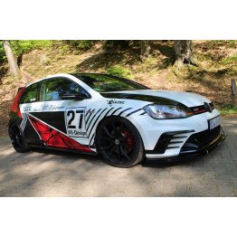 Накладка сплиттер на передний бампер на Volkswagen Golf VII GTI Clubsport